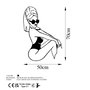 Wallity Cool Woman Escultura de Pared Negra